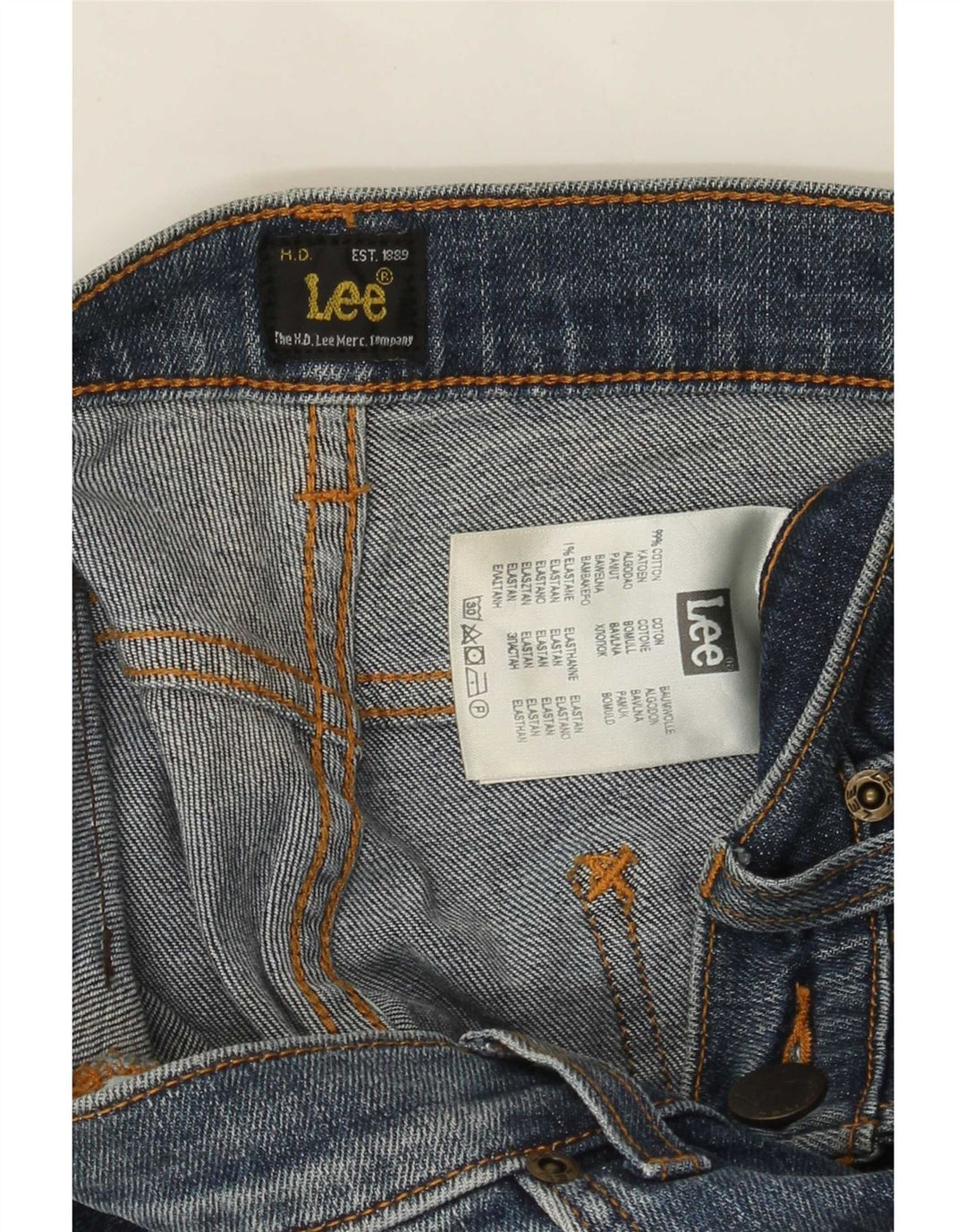 Lee Mens Powell Slim Jeans W30 L28 Plavi pamuk