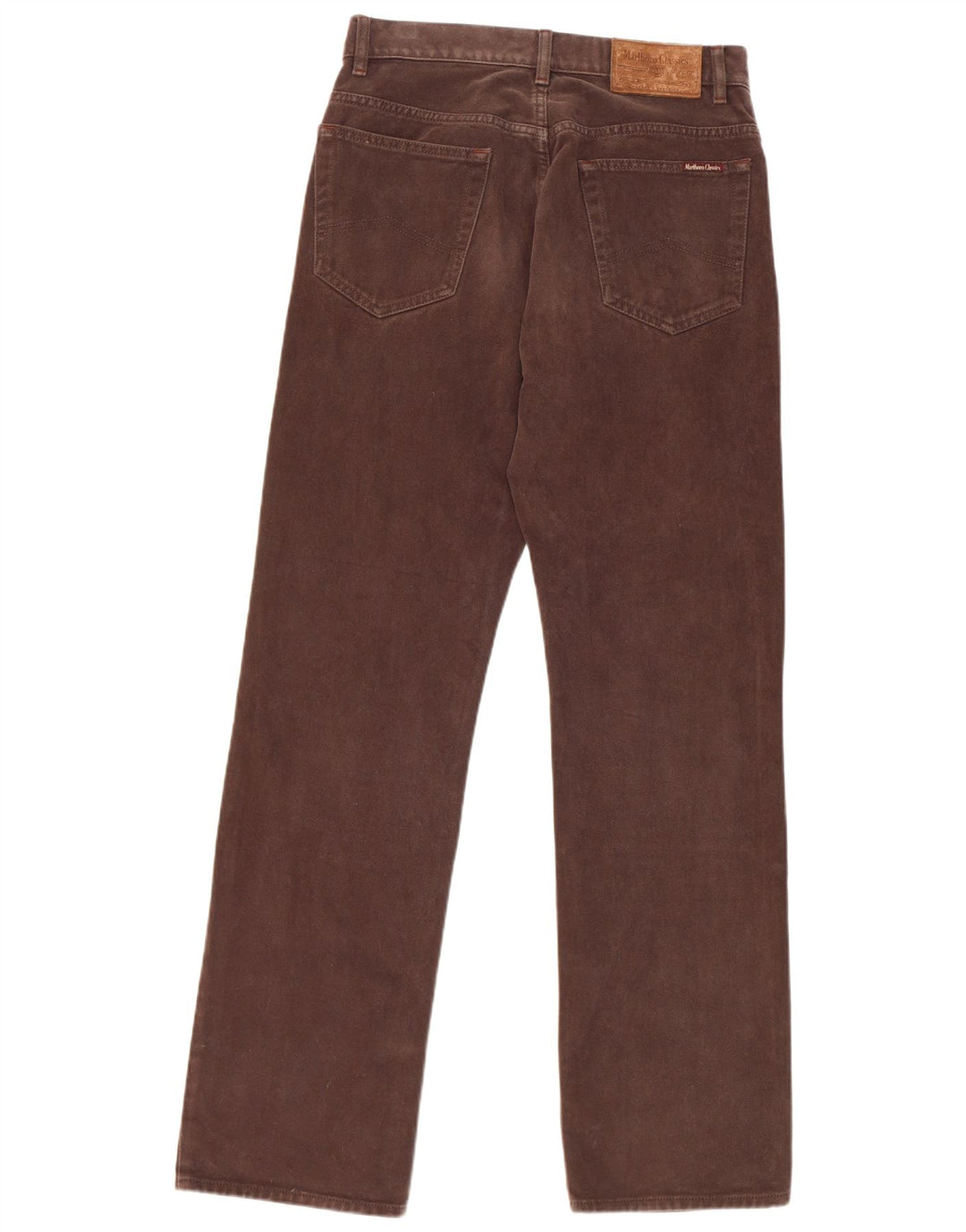 Marlboro Classics Mens Straight Jeans W32 L34 Smeđi pamuk
