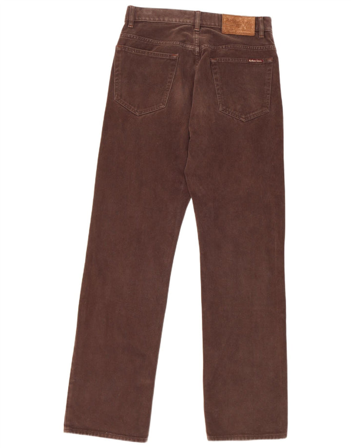 Marlboro Classics Mens Straight Jeans W32 L34 Smeđi pamuk
