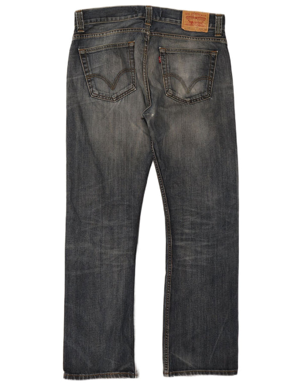 LEVI'S Mens 506 Standardne ravne traperice W36 L32 Plavi pamuk