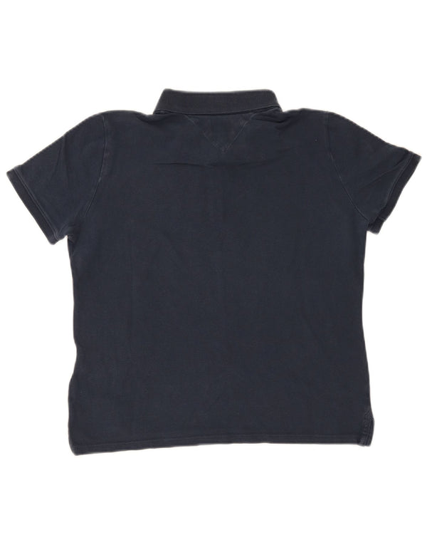 Tommy Hilfiger ženska polo majica UK 12 srednje tamnoplavi pamuk