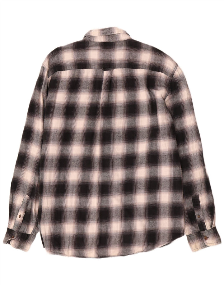 Chaps muška flanelska košulja 2XL sivi karirani pamuk