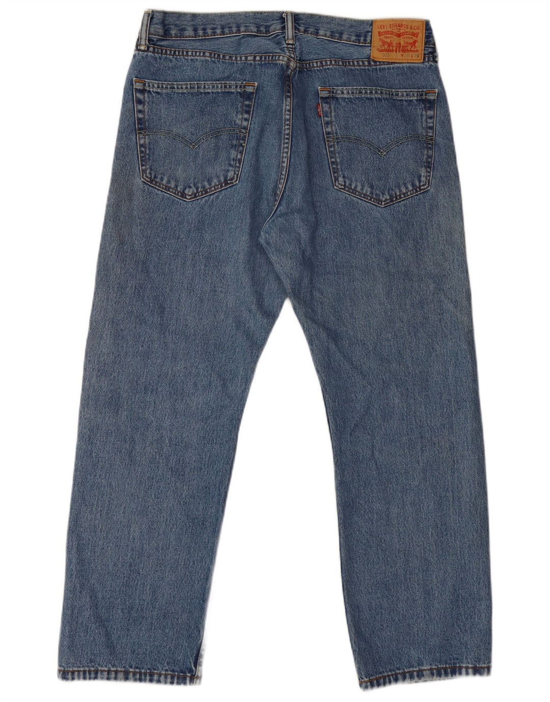 Levi's muške 505 ravne traperice W36 L29 plavi pamuk