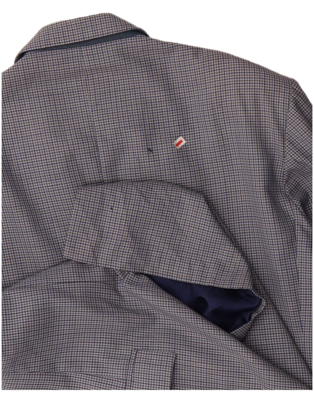 VINTAGE Muška jakna s 2 gumba IT 50 Large Blue Check Wool