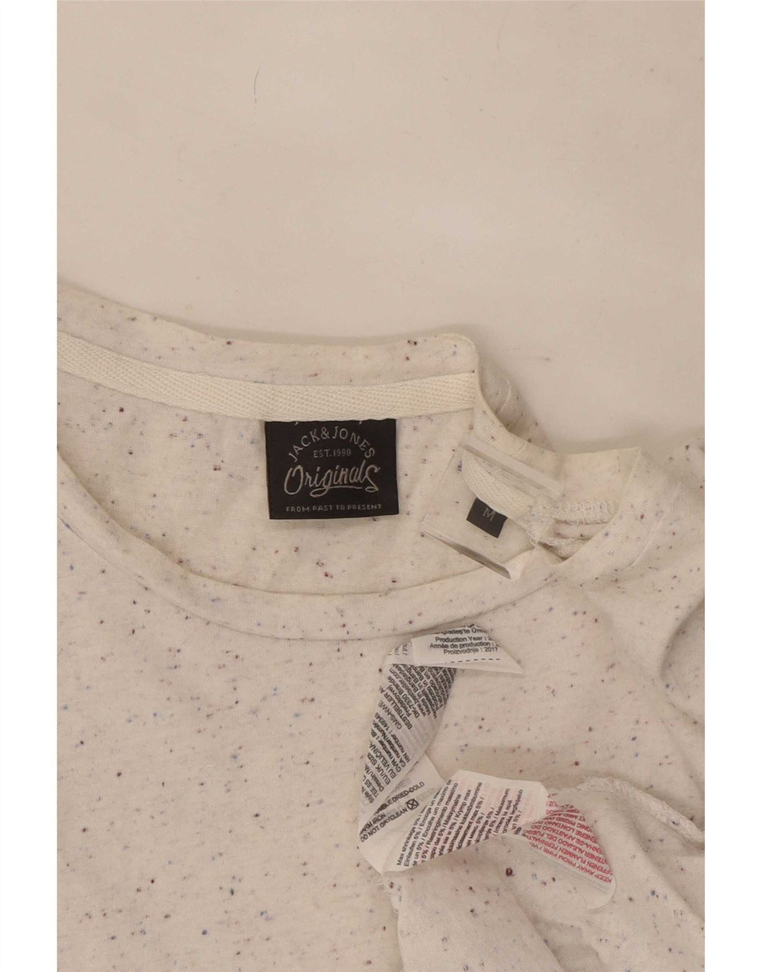 Jack & Jones muška majica kratkih rukava Srednji bijeli flekasti pamuk