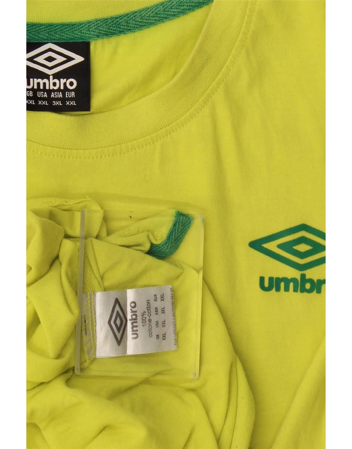 Umbro muška majica kratkih rukava 2XL žuti pamuk