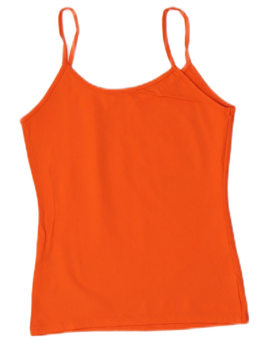 Zara Womens Cami Top UK 12 Medium Orange Polyamide
