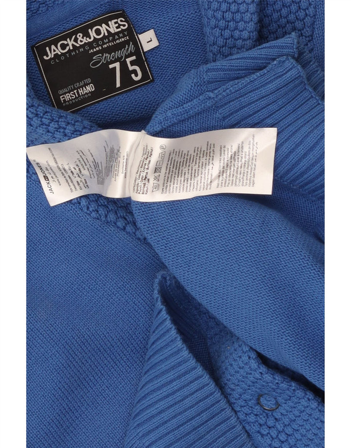 Jack & Jones muški kardigan pulover veliki plavi pamuk