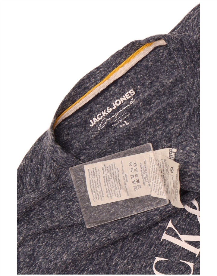 Jack & Jones muška majica kratkih rukava s grafičkim motivima, veliki tamnoplavi pjegavi poliester