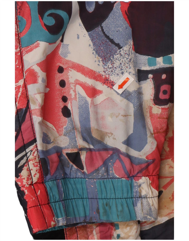 MAIER muški preveliki pulover vjetrovka jakna UK 6 XS crna cvjetna