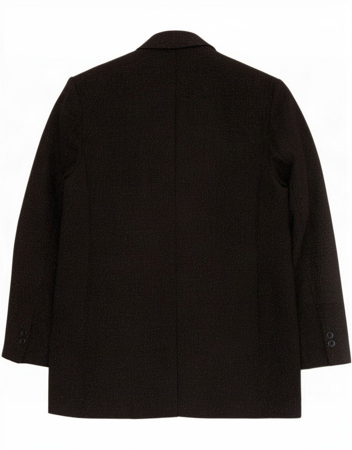 Marks & Spencer Womens Petite 2 Button Blazer Jacket UK 14 Medium Black