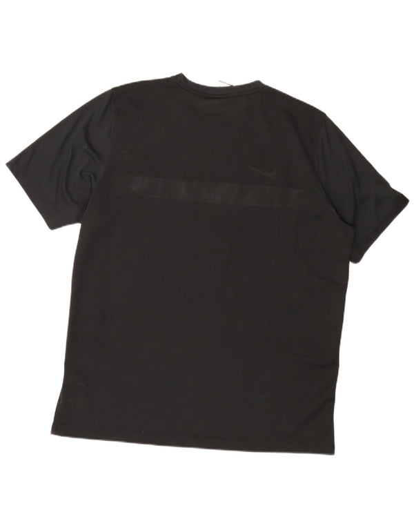 Nike Dri Fit majica kratkih rukava 2XL crna poliesterska boja