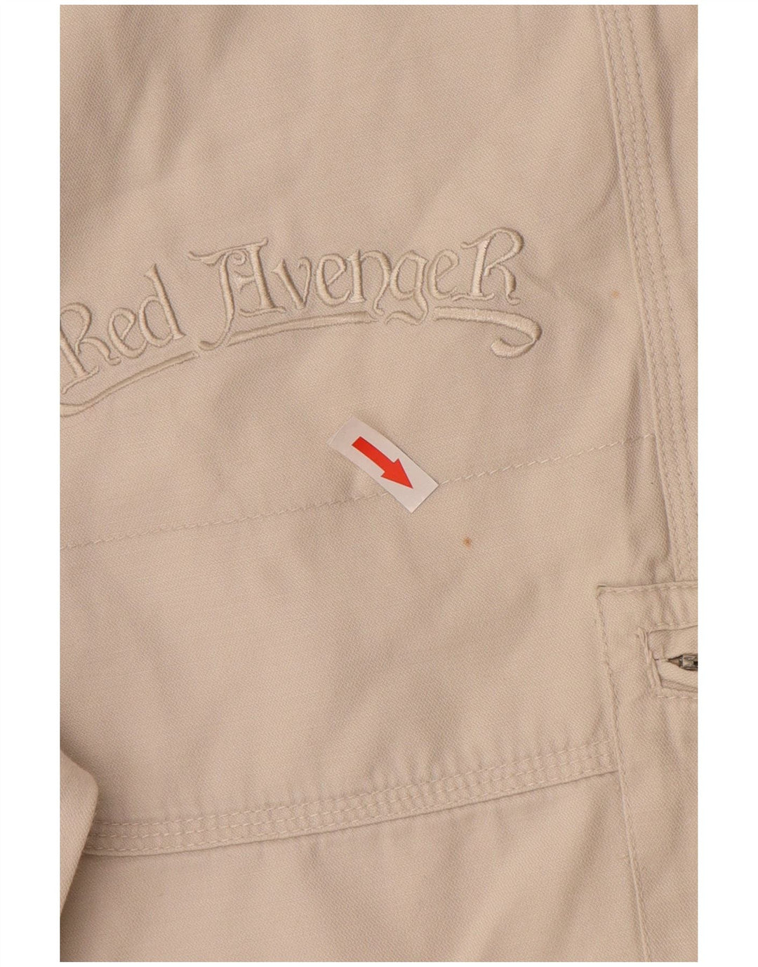 Vintage muške kargo kratke hlače IT 44 XS W34 bijeli pamuk