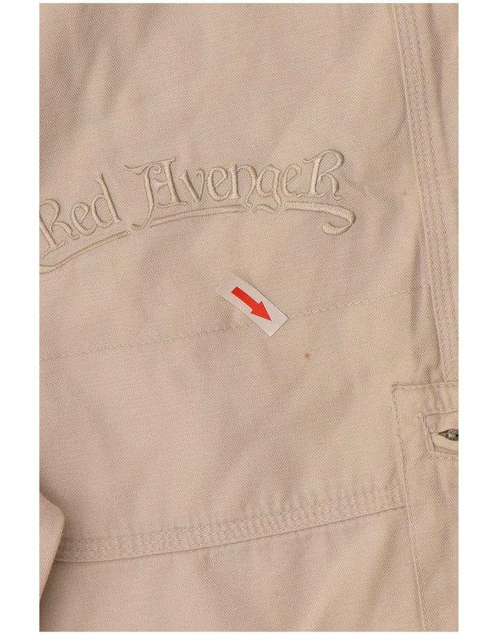 Vintage muške kargo kratke hlače IT 44 XS W34 bijeli pamuk