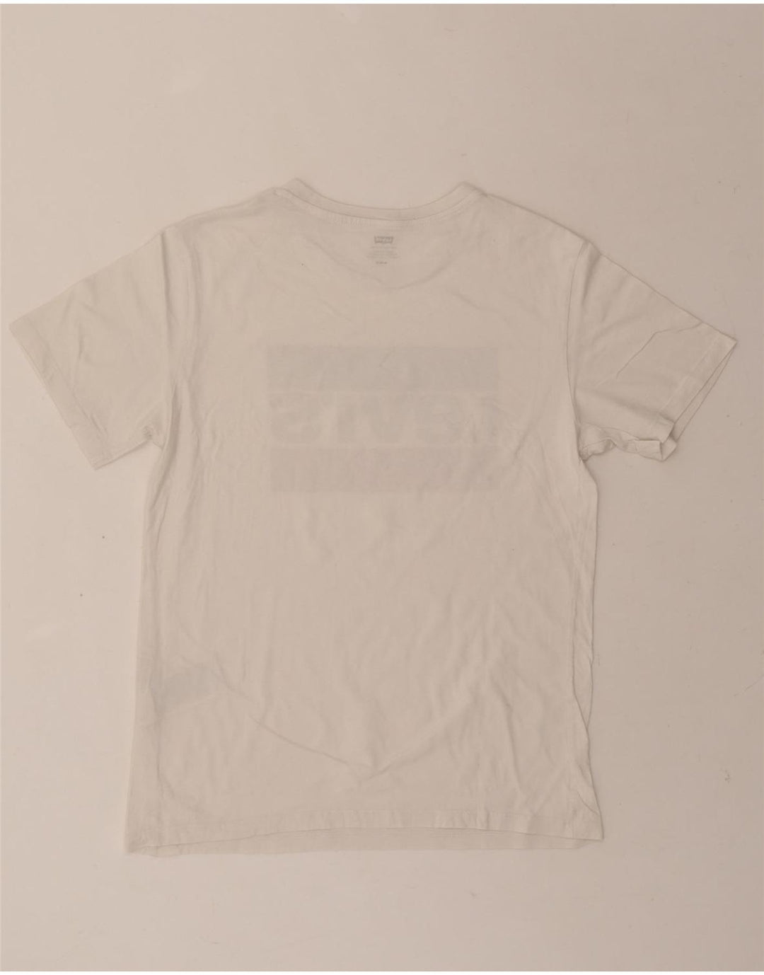 LEVI'S Mens Graphic T-Shirt Top Medium White Cotton Vintage Levi's and Second-Hand Levi's from Messina Hembry 