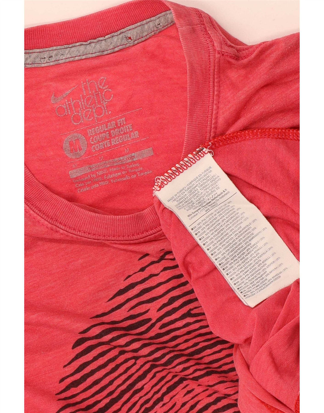 Nike Muška majica kratkih rukava Regular Fit Graphic T-Shirt srednje crvene boje od poliestera