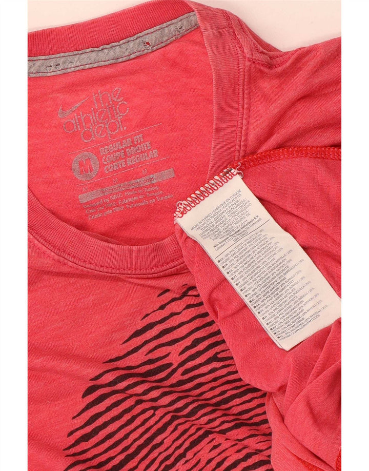 Nike Muška majica kratkih rukava Regular Fit Graphic T-Shirt srednje crvene boje od poliestera