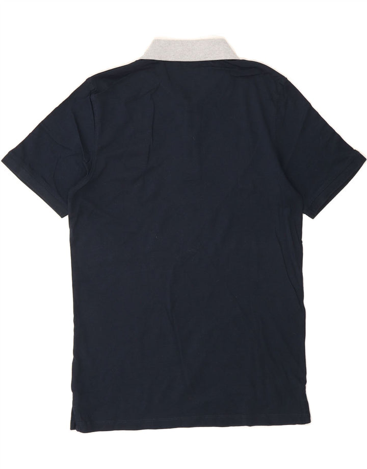 JACK & JONES Mens Core Polo Shirt Medium Navy Blue Cotton Vintage Jack & Jones and Second-Hand Jack & Jones from Messina Hembry 