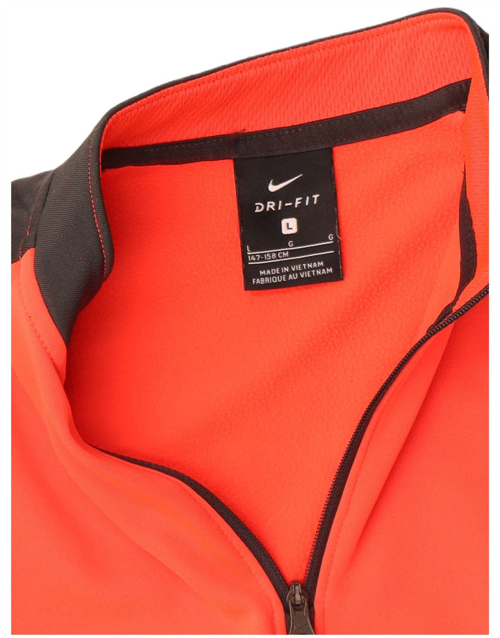 Nike Boys Dri Fit Graphic Pulover Trenirka Top 12-13 Years Large Orange