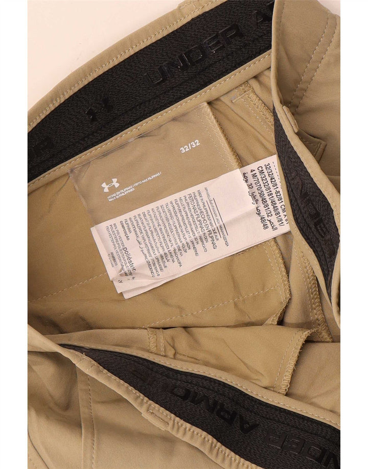Under Armour muške uske chino hlače W32 L32 bež poliester