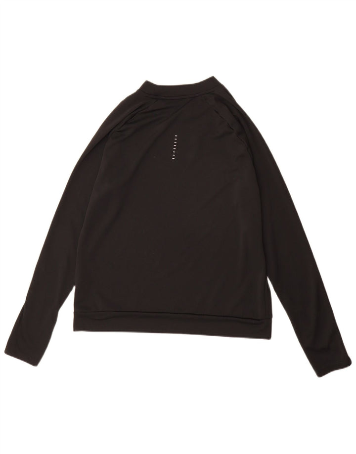 Nike muška Dri Fit majica dugih rukava mala crna poliester