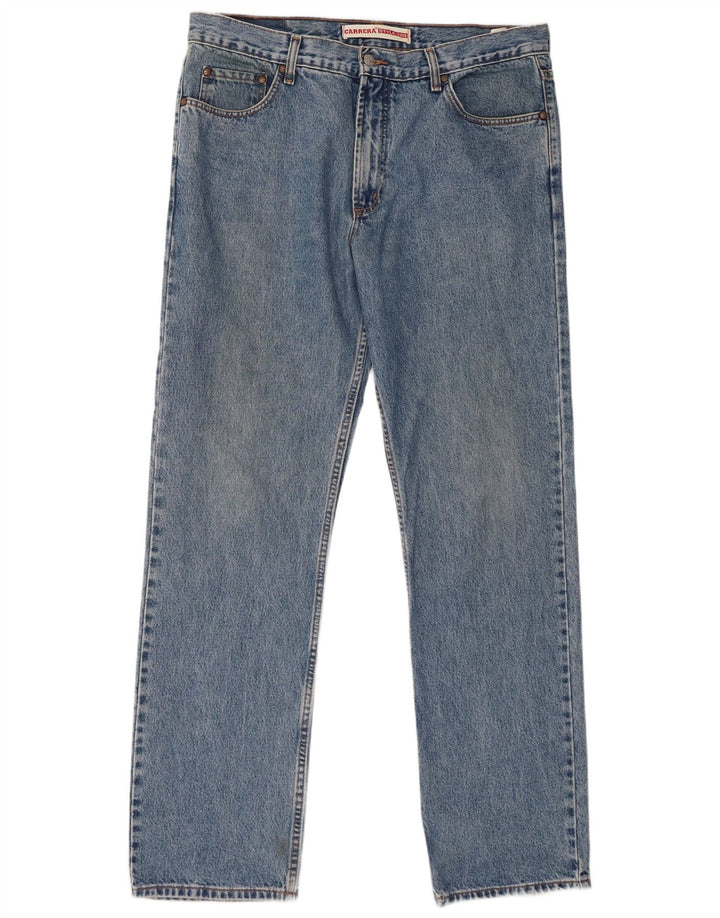 Carrera Mens 700 Straight Jeans W38 L33 Plavi pamuk