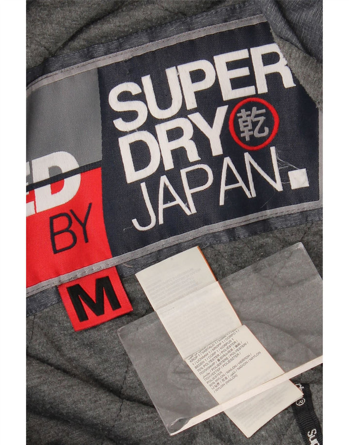 SUPERDRY muška jakna vjetrovka s kapuljačom UK 38 srednje sivi poliester