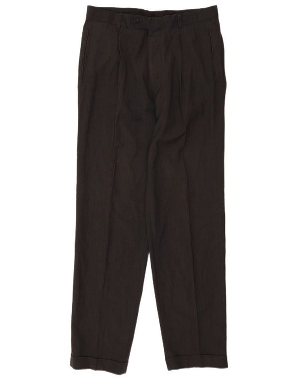 Hugo Boss muške uske chino hlače IT 52 XL W32 L34 Siva djevičanska vuna