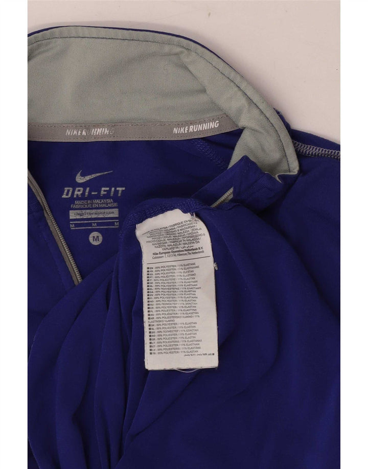 Nike Ženska trenirka Dri Fit Zip Neck Top UK 12 Medium Blue