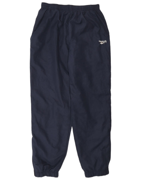 Reebok muške trenirke Hlače Joggers Large tamnoplavi poliester