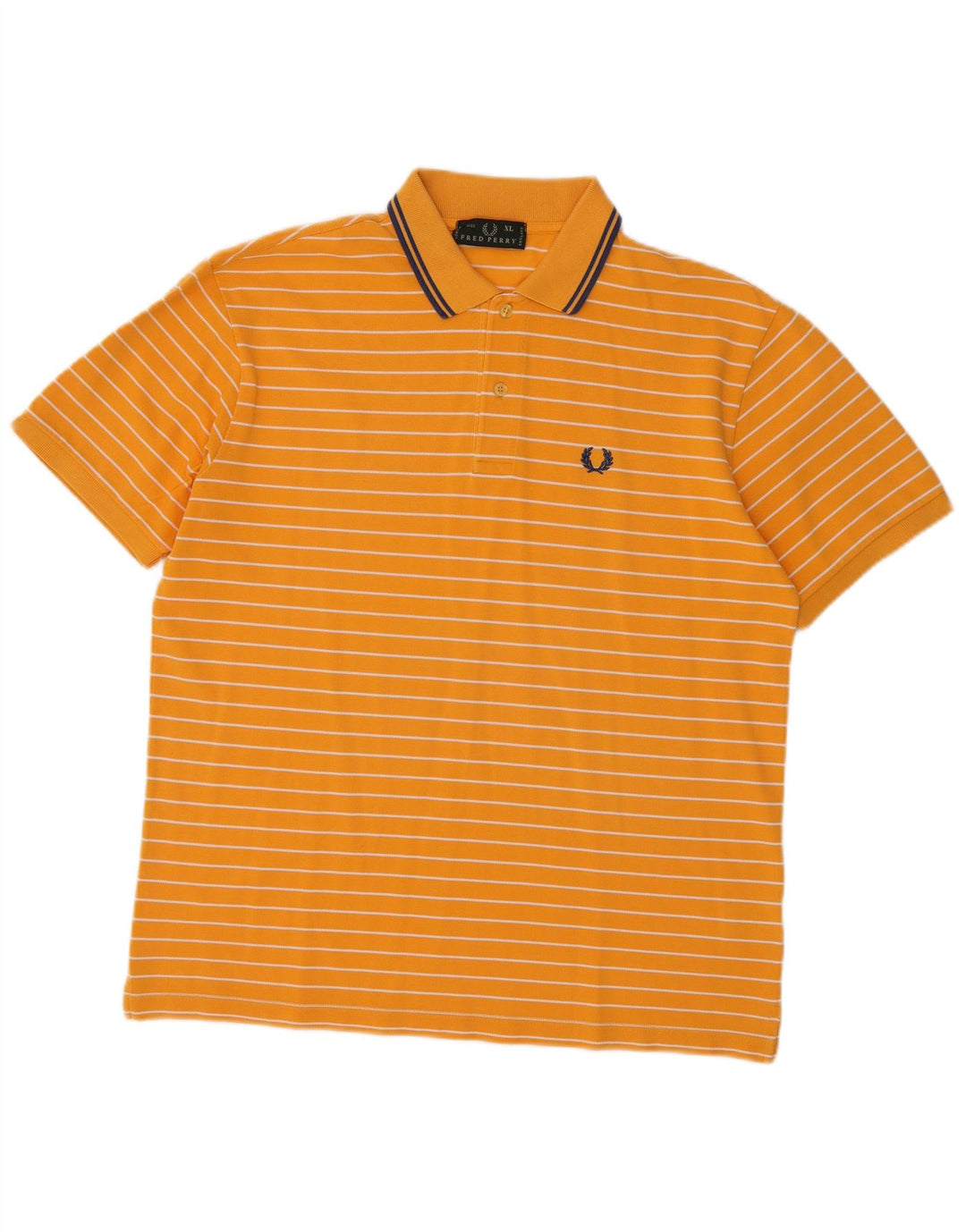 Fred Perry muška polo majica XL pamuk na narančaste pruge