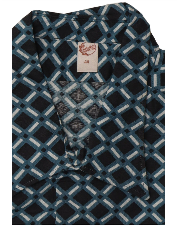 EICHSFELD KONFEKTION Muška košulja veličina 44 XL plava geometrijska retro