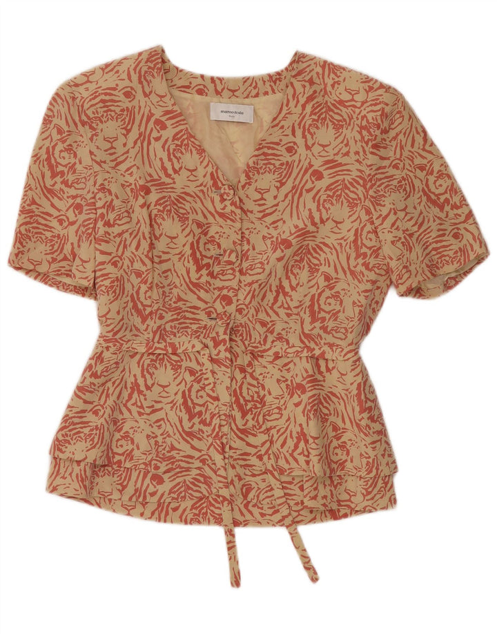 MARCO TESTA Ženska jakna sa 3 gumba IT 42 srednje bež životinjskog uzorka