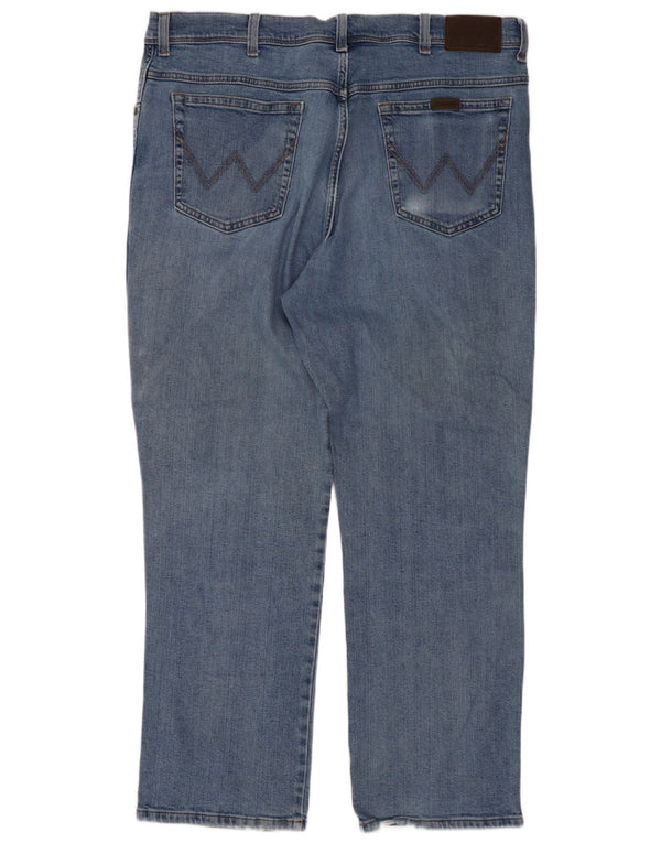 Wrangler muške ravne traperice regularnog kroja W40 L30 plavi pamuk