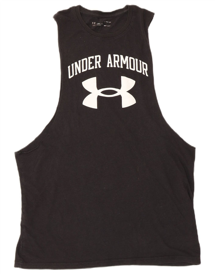 Under Armour muški grafički prsluk Heat Gear srednje crne boje
