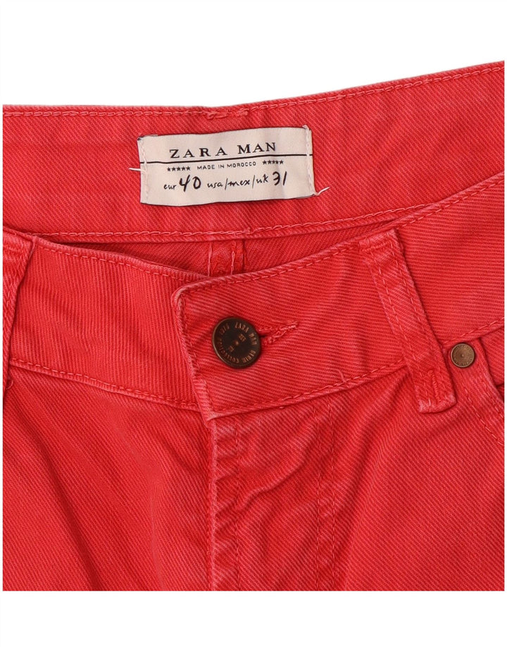 Zara muške traper kratke hlače EU 40 srednje W31 crvene