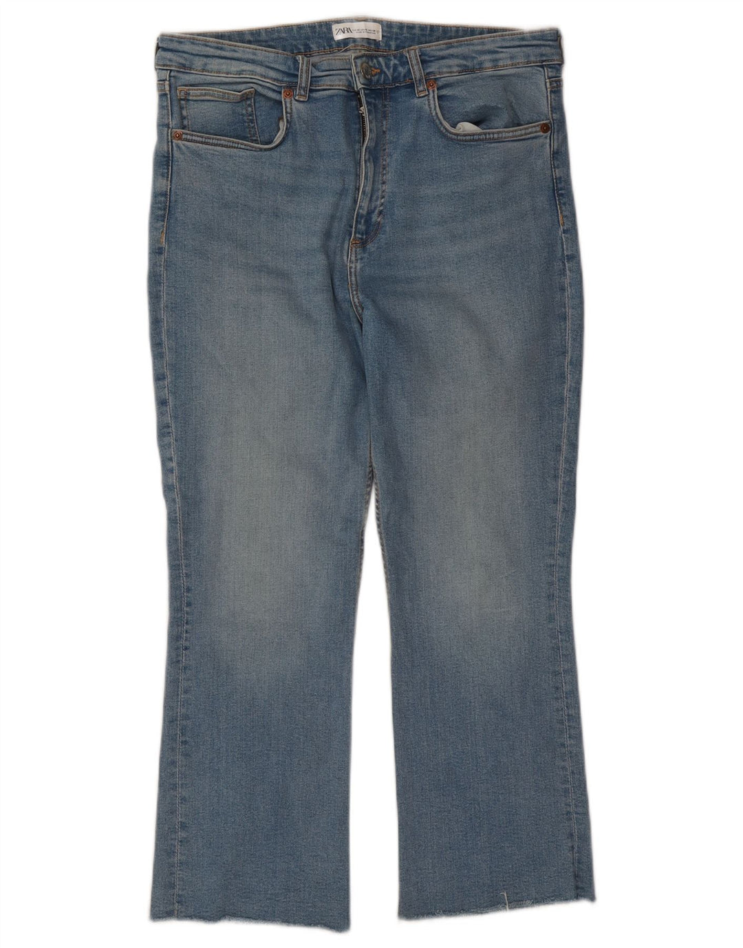 Zara ženske crop bootcut traperice EU 46 XL W36 L25 plave