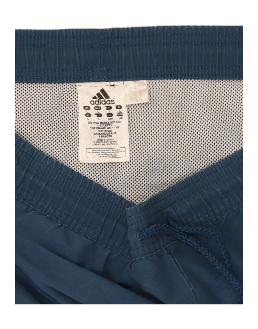 ADIDAS Mens Sport Shorts Large  Blue Cotton Vintage Adidas and Second-Hand Adidas from Messina Hembry 