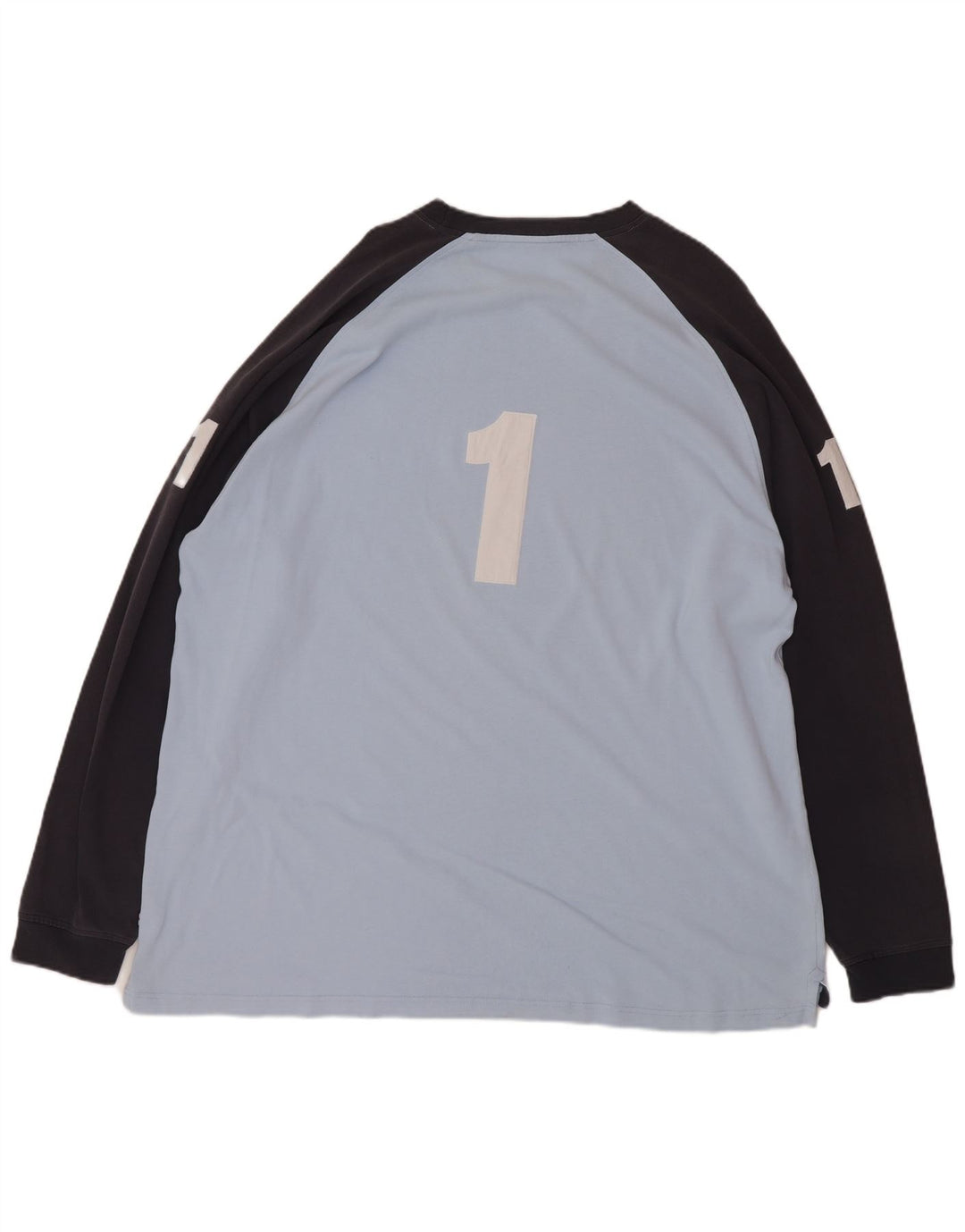 Hackett muška grafička majica dugih rukava 2XL plavi pamuk u blokovima boja