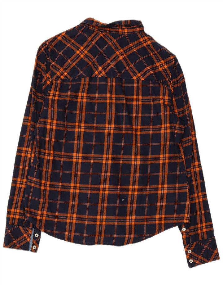 MUSTANG Ženska flanelska košulja EU 38 Srednje mornarsko plava karirana pamuk