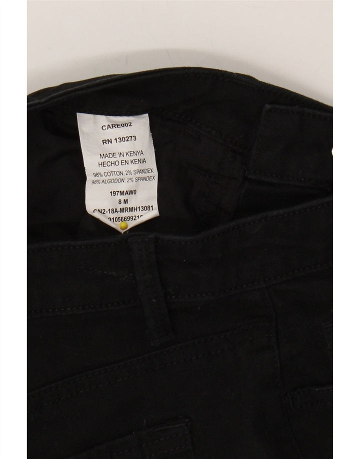 LEE Womens Riders Mid Rise Bermuda Denim Shorts US 8 Medium W30 Black Vintage Lee and Second-Hand Lee from Messina Hembry 