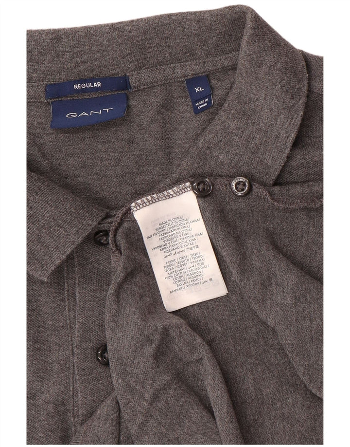 Gant muška polo majica standardnog kroja XL sivi pamuk