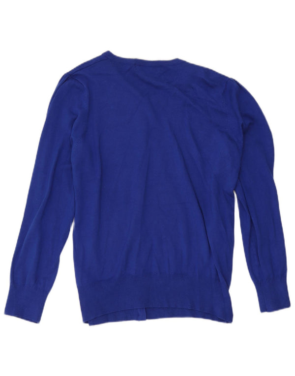 Marks & Spencer ženski kardigan pulover UK 22 3XL plava viskoza