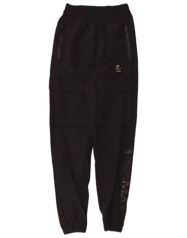 Nike Ženske Graphic Cargo Trenirke Hlače Joggers UK 4 XS crni najlon