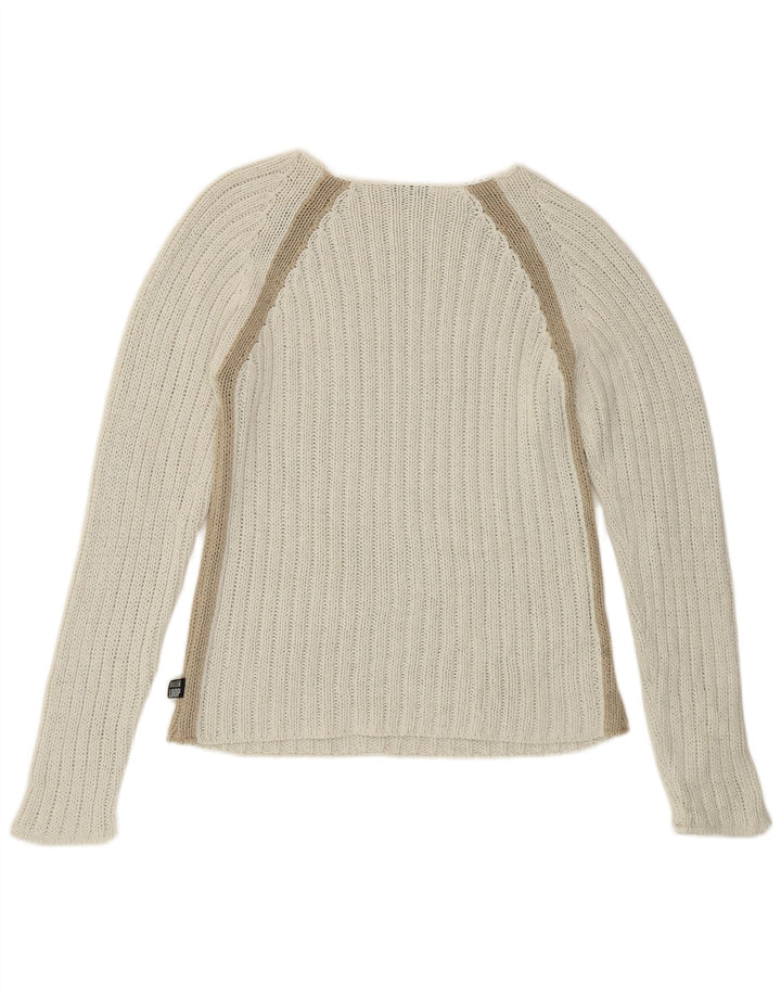 Killer Loop ženski džemper s morskim izrezom UK 10 na male bijele pruge