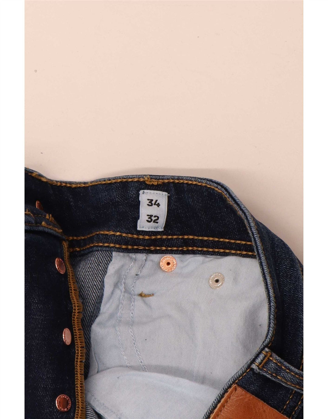 Jack & Jones Muške uske traperice W34 L32 Plavi pamuk