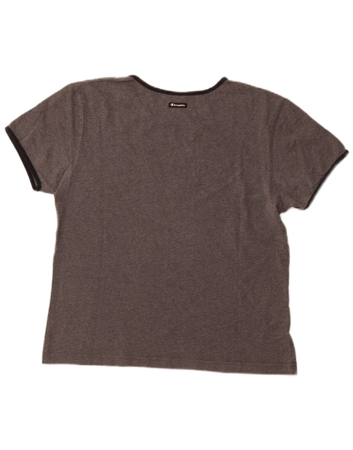 CHAMPION Ženska majica kratkih rukava s grafičkim motivima UK 18 XL, sivi pamuk