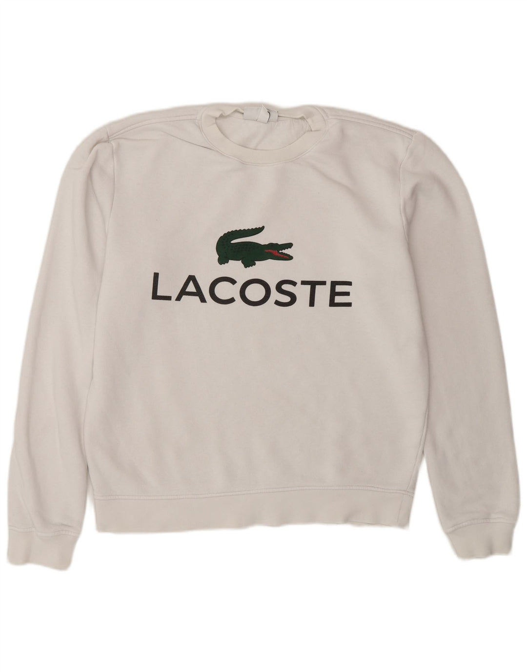 Lacoste muški džemper s grafičkim motivima veličine 3, mali bijeli pamuk