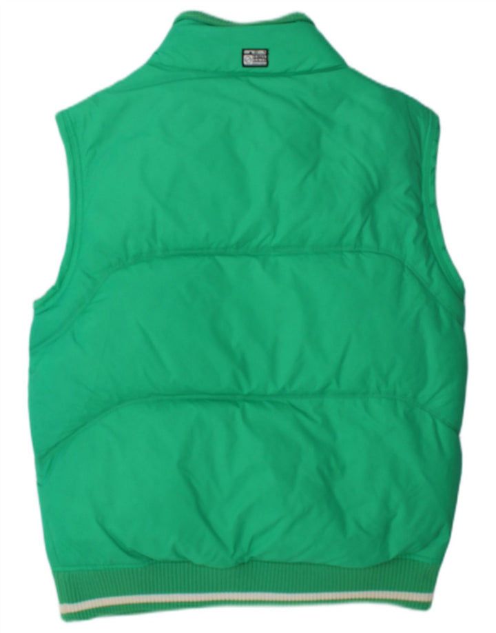 Animal Mens Podstavljena Gilet UK 38 Srednje Zeleni Najlon