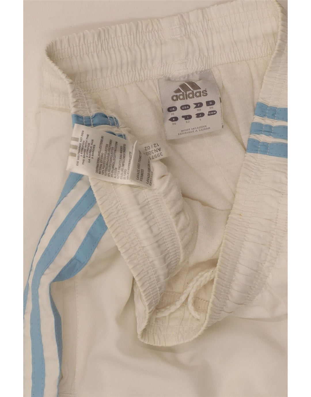 ADIDAS Ženska trenirka Hlače Joggers UK 10 Mali bijeli poliester